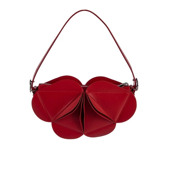 Coperni Red Calf Leather Origami Shoulder / Hand Bag - Picture 8 of 16